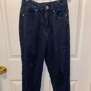 Boohoo Black mom jeans